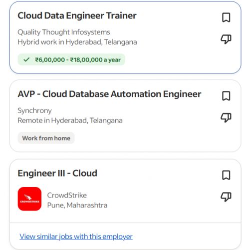 AI for Cloud Computing internship jobs in Ahmedabad