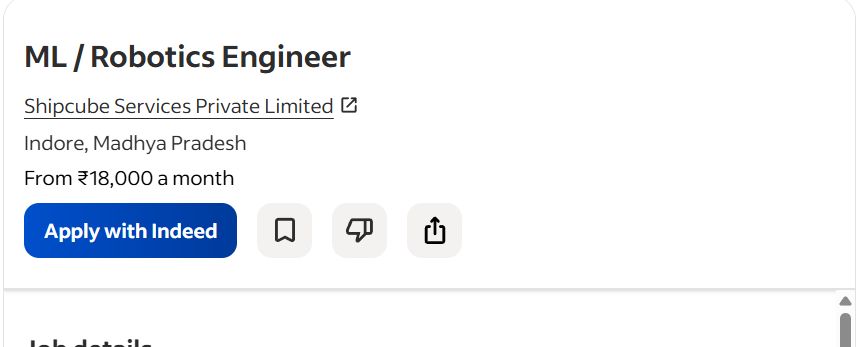 AI ML ROBOTICS internship jobs in Pune