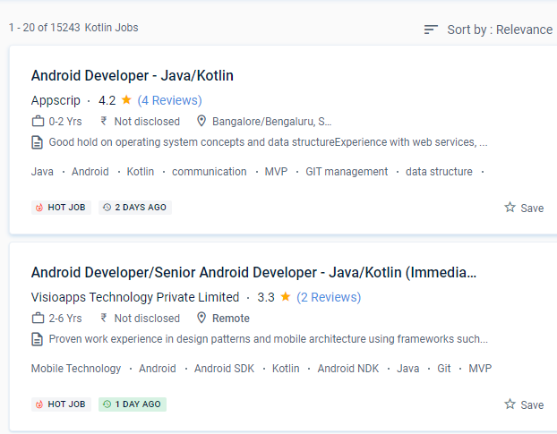 Android internship jobs in Surat