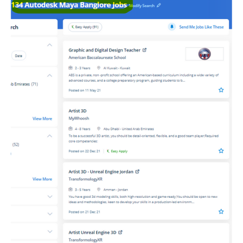 Autodesk Maya internship jobs in Surat