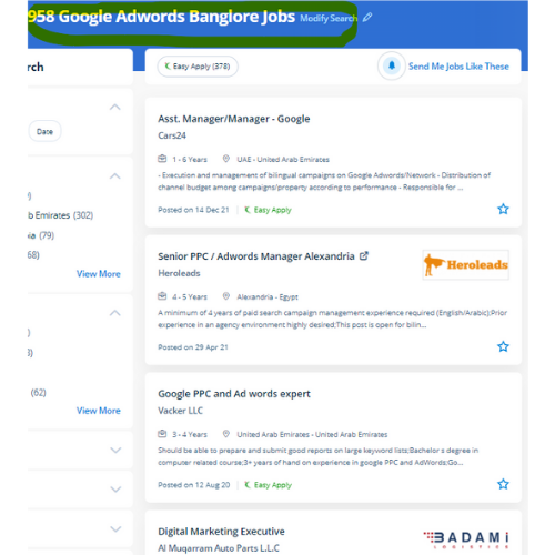 Google Adwords (PPC) internship jobs in Kozhikode