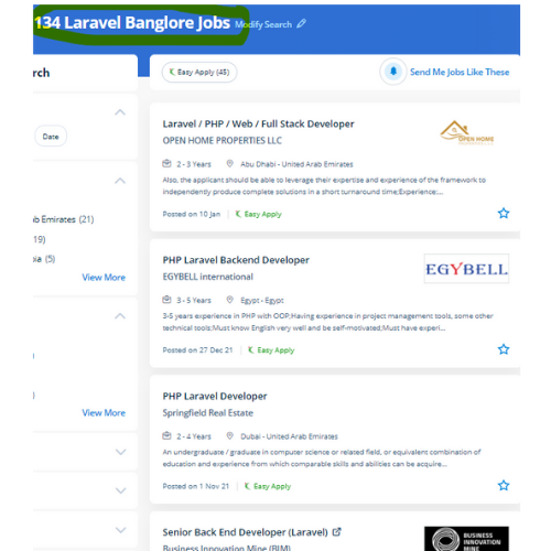 Laravel internship jobs in Surat