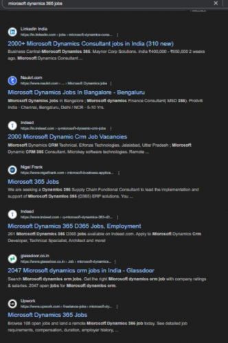 Microsoft Dynamics 365 internship jobs in Thane