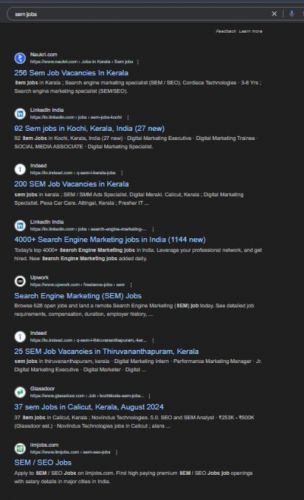 Search Engine Marketing (SEM) internship jobs in Surat