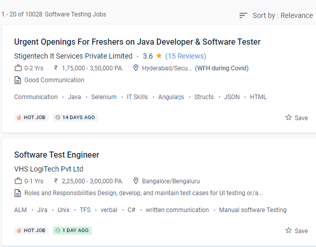 Software Testing internship jobs in Surat